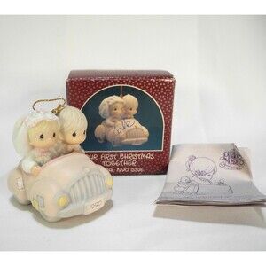 Precious Moments -Our First Christmas Together- #525324 Ornament 1990 Butcher